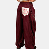 Wine Double Trousers