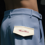 Lavender Bleu Pleated Trousers